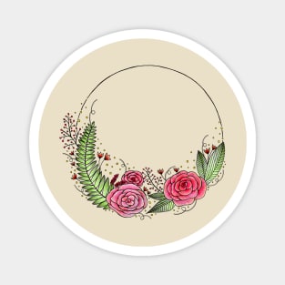 Flower Wreath Magnet